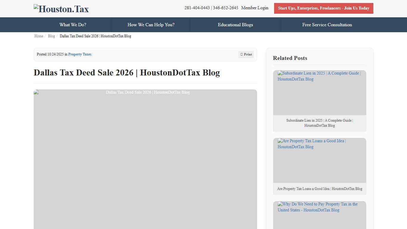 Dallas Tax Deed Sale 2026 HoustonDotTax Blog