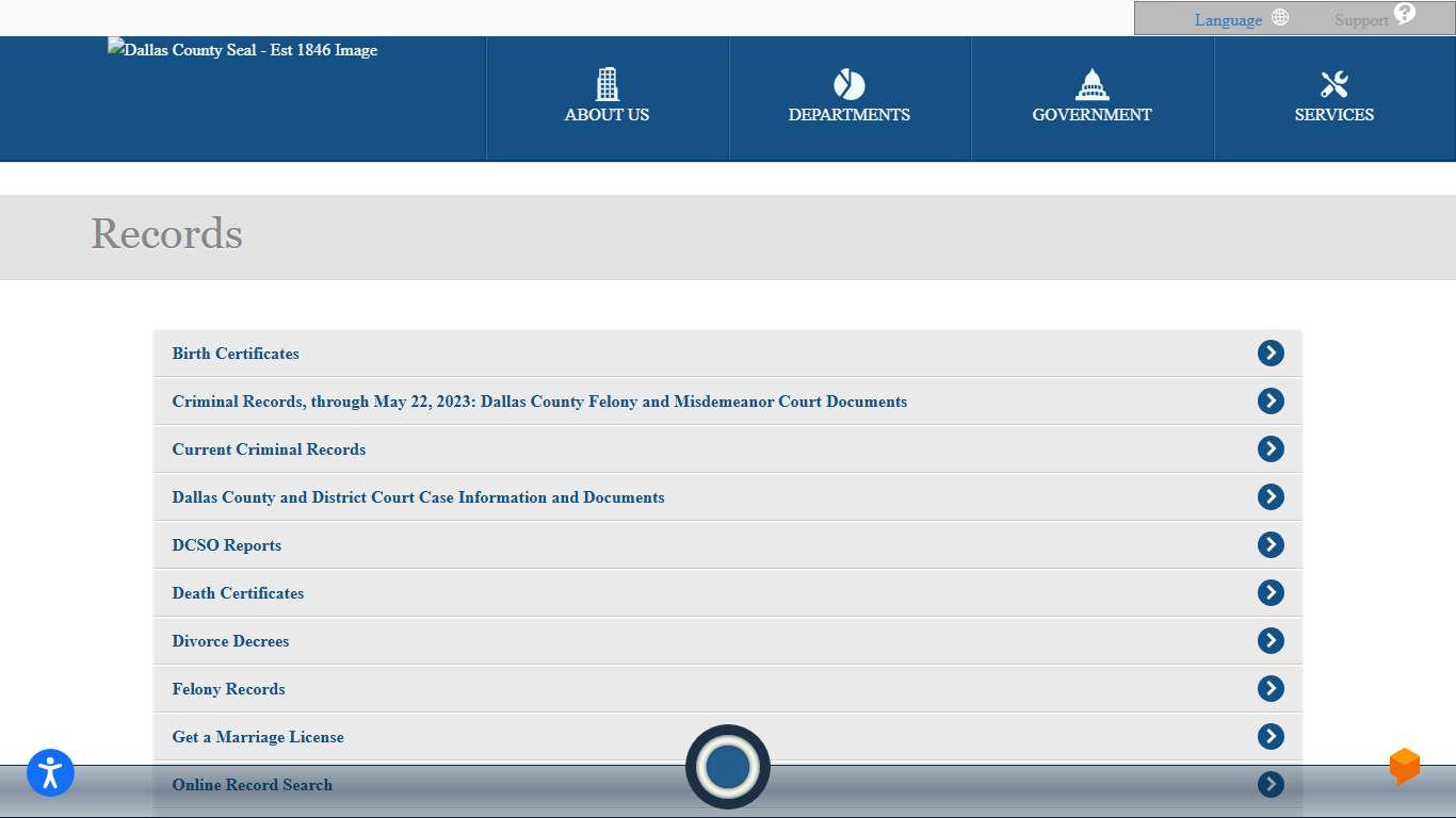 Dallas County Records